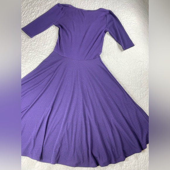 🔥NWT Lularoe Nicole Fit Purple Flare Skirt Stretch Women’s Size XS - Picture 8 of 14
